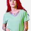 Bella Canvas Tri-Blend Women's V-Neck Band T-Shirts
