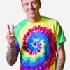 Colortone Reactive Rainbow Tie Dye Band T-Shirts